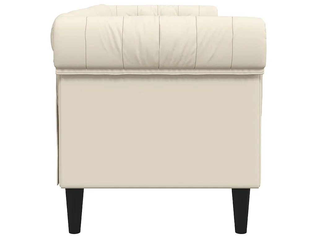 Canapé Chesterfield 3 places lin