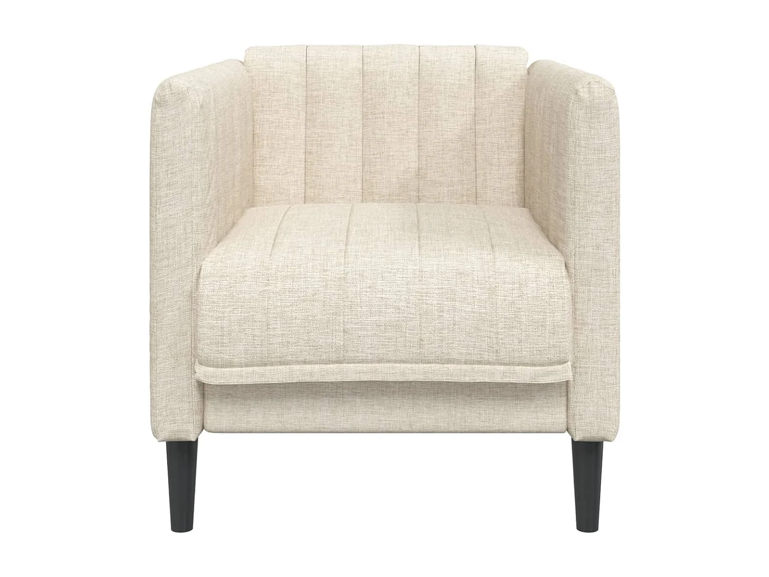 Fauteuil crème tissu