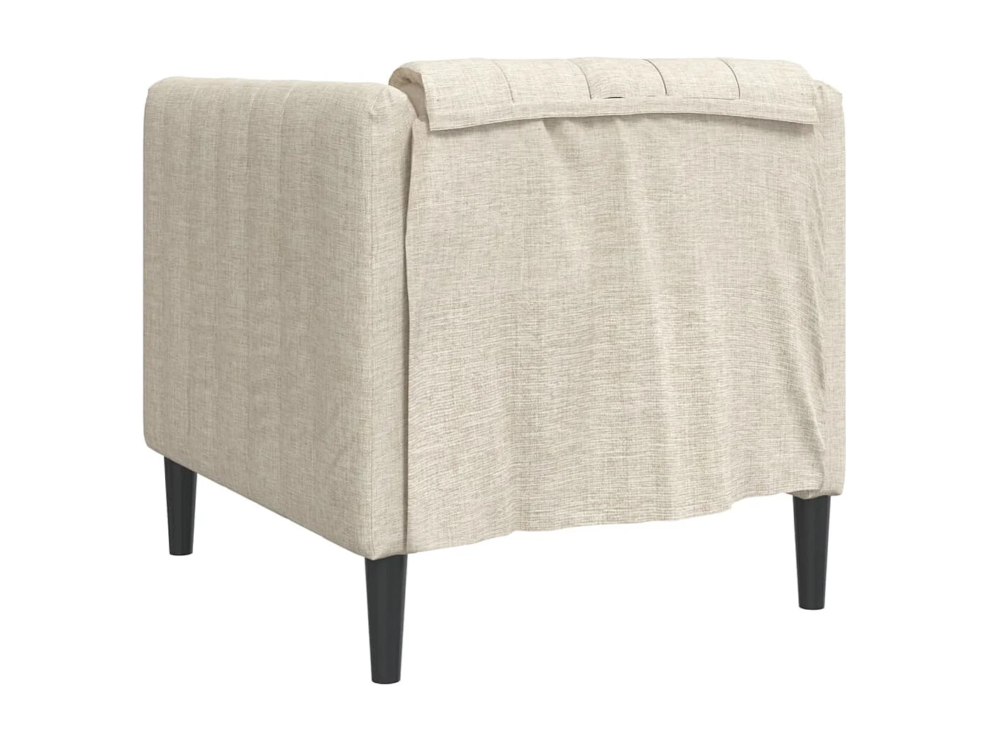 Fauteuil crème tissu
