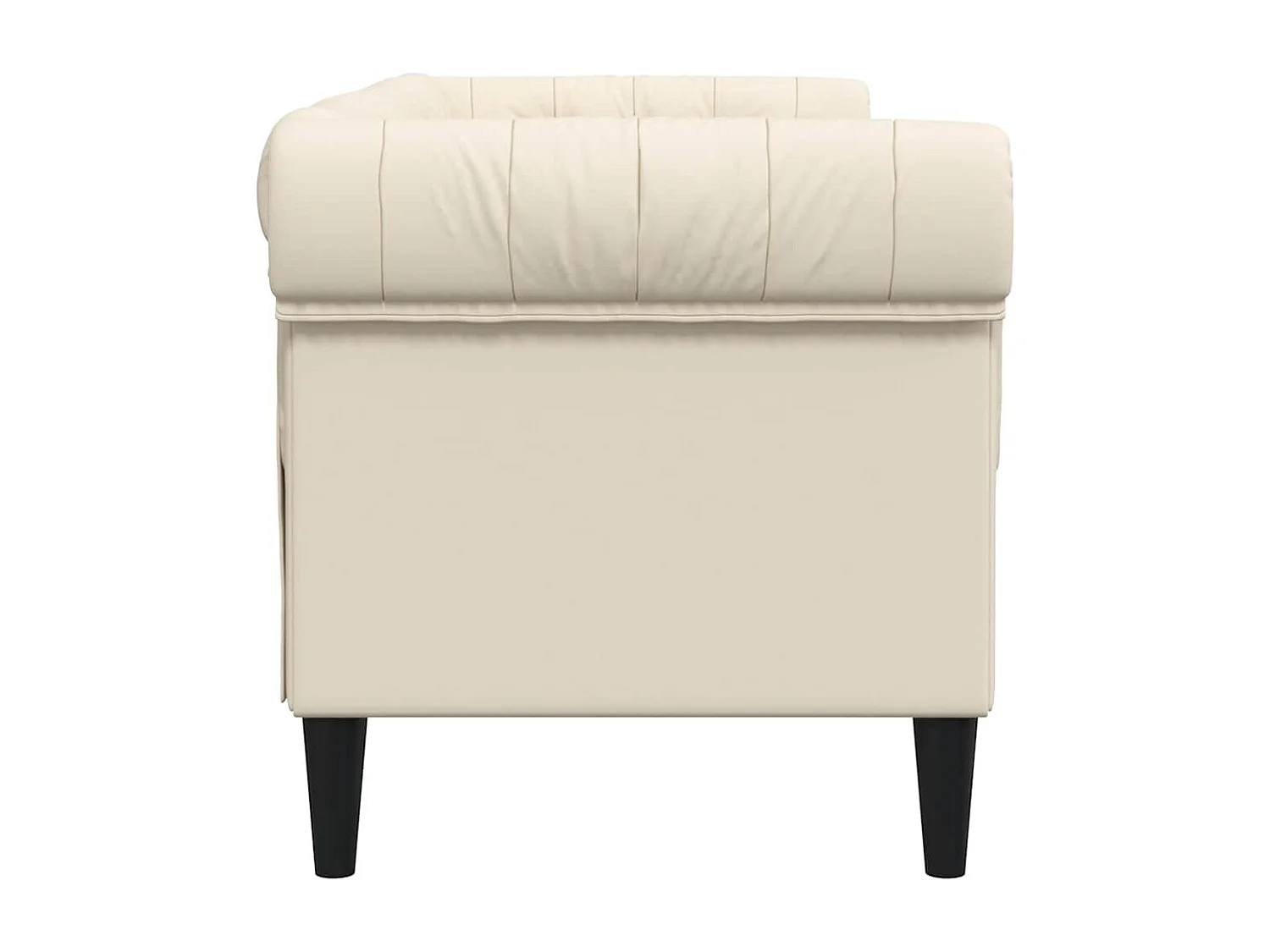 2-Sitzer-Sofa Chesterfield Leinen