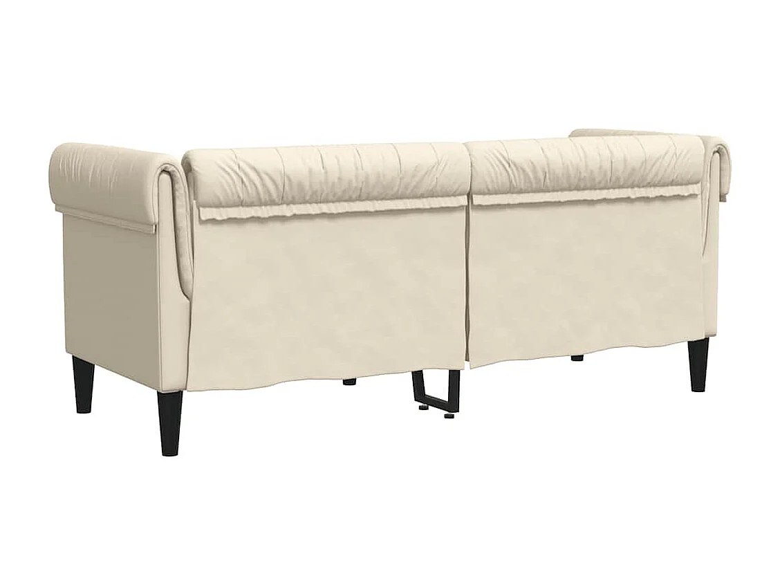 2-Sitzer-Sofa Chesterfield Leinen