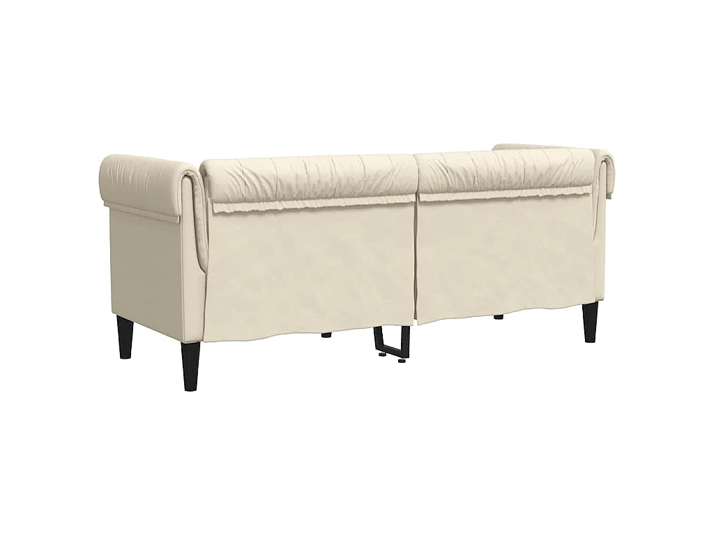 Canapé Chesterfield 2 places lin