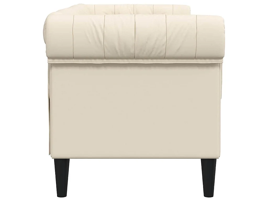 Canapé Chesterfield 2 places lin