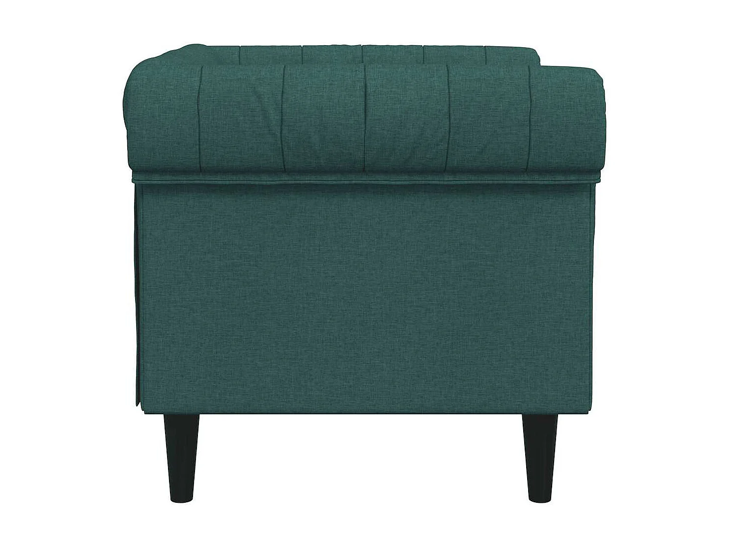 Fauteuil Chesterfield-stijl stof donkergroen