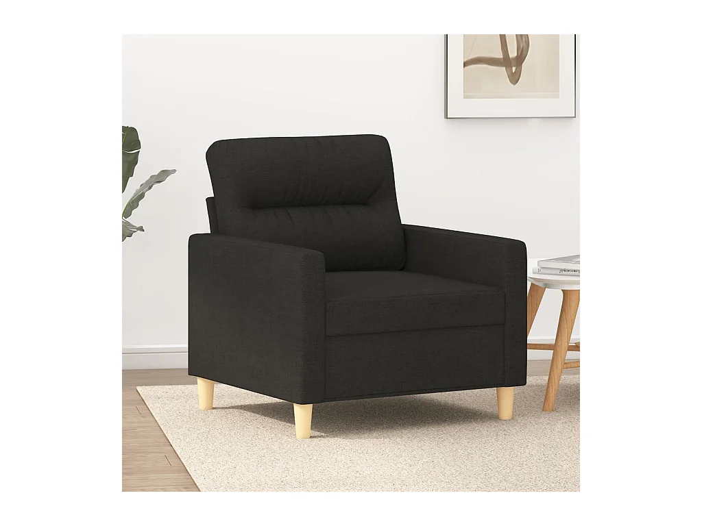 Fauteuil Noir 60 cm Tissu