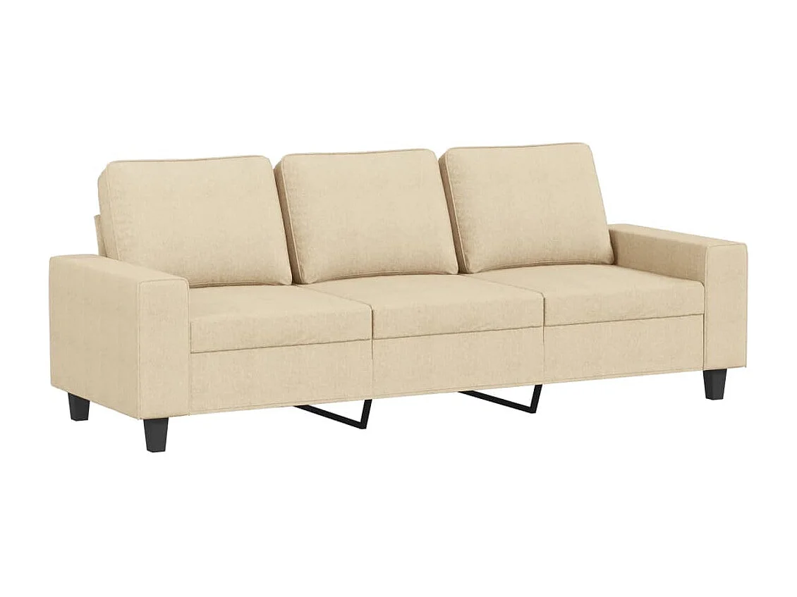 3-Sitzer-Sofa Creme 180 cm Stoff