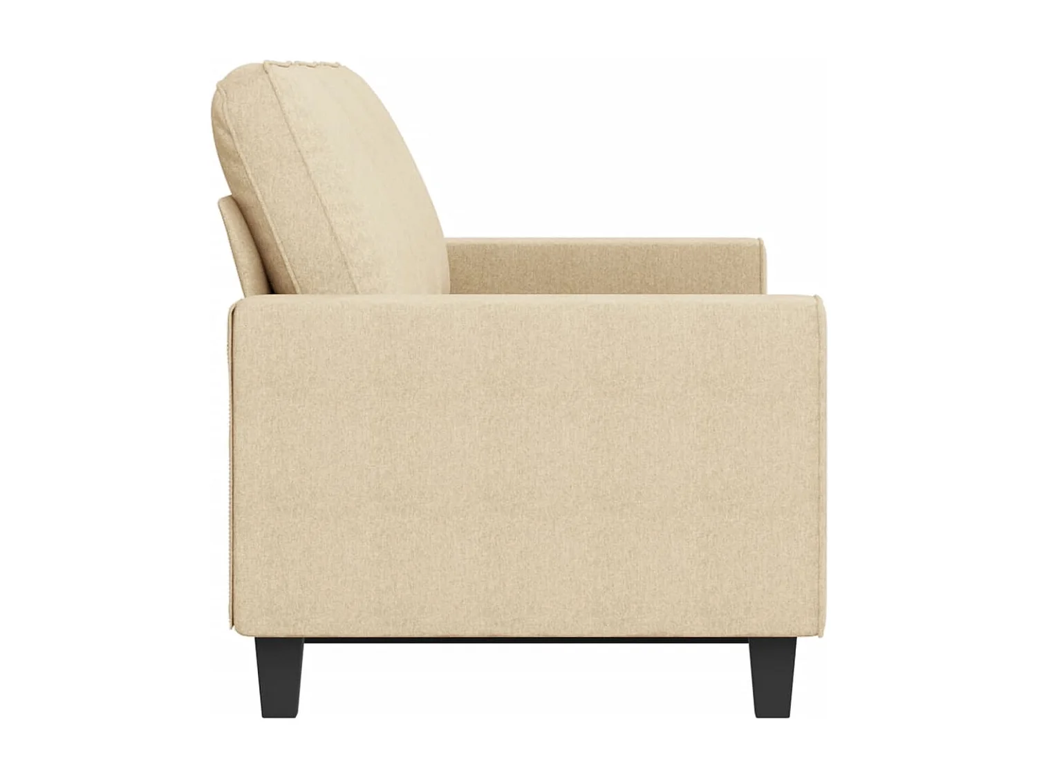 3-Sitzer-Sofa Creme 180 cm Stoff