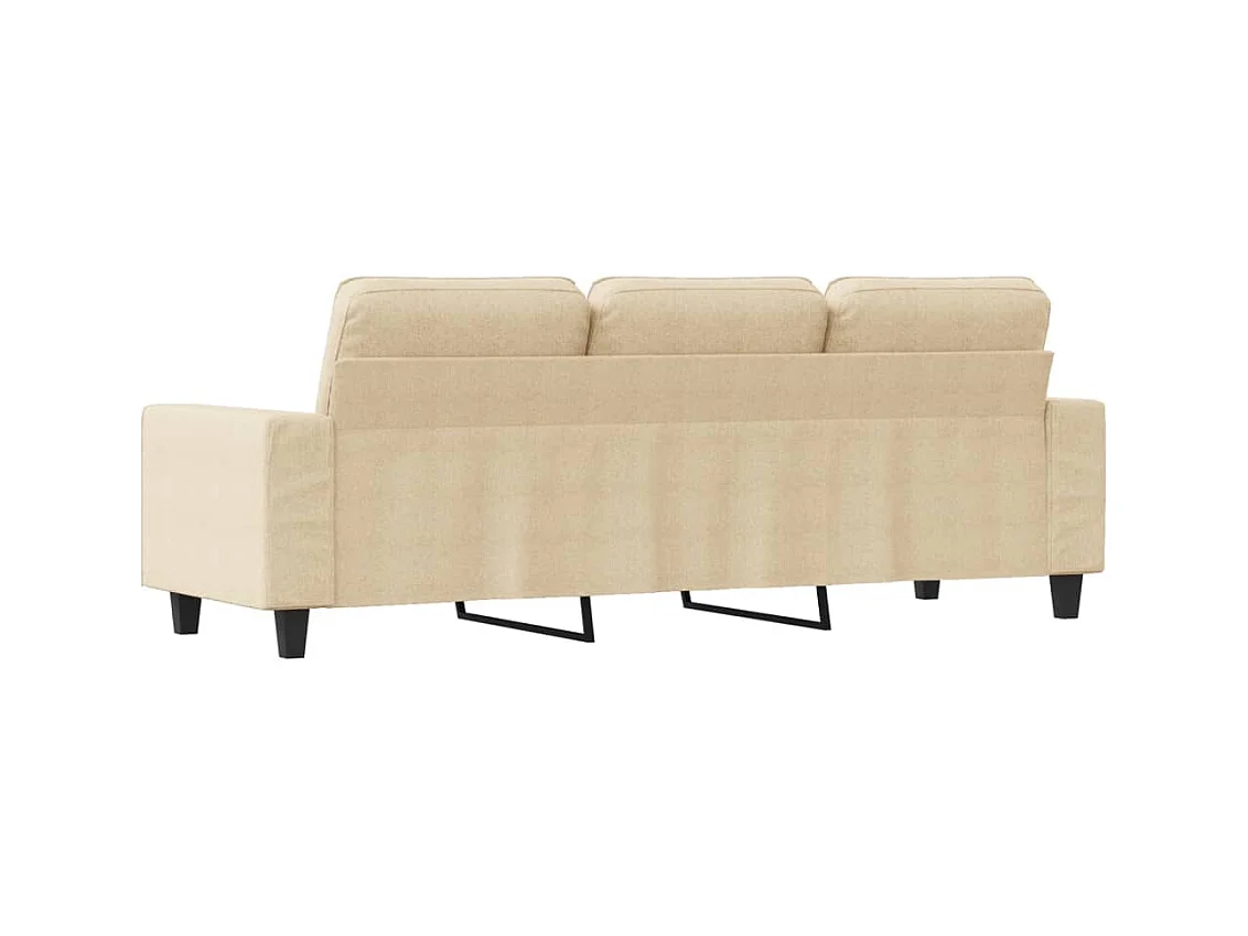 3-Sitzer-Sofa Creme 180 cm Stoff