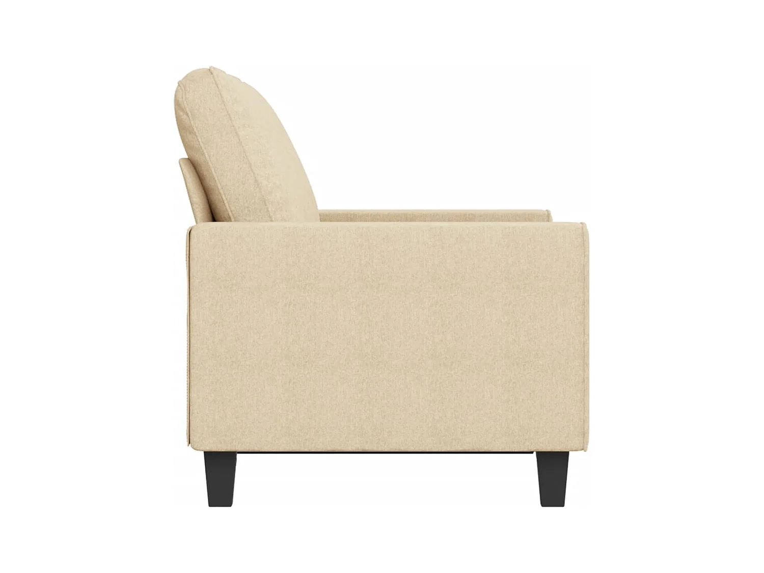 2-Sitzer-Sofa Creme 120 cm Stoff