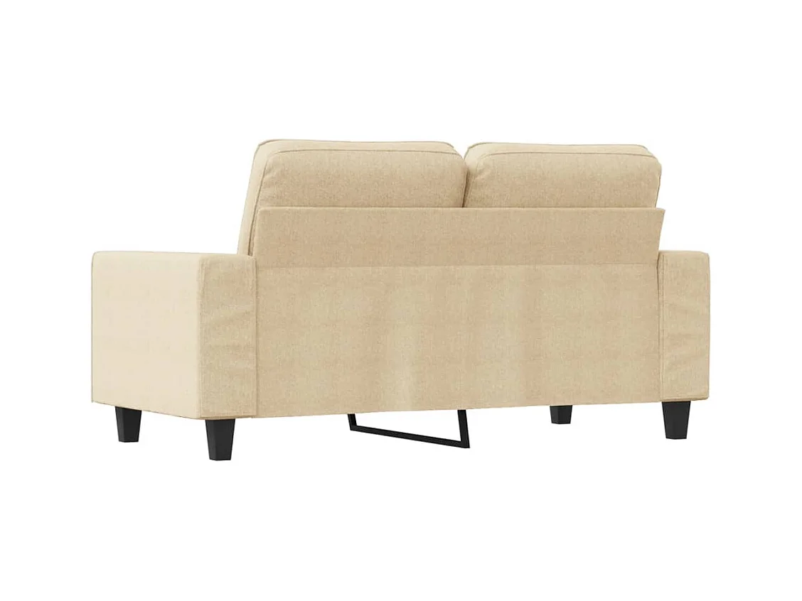 2-Sitzer-Sofa Creme 120 cm Stoff