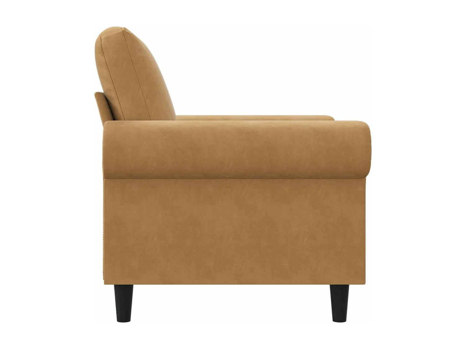 Sessel Braun 60 cm Samt