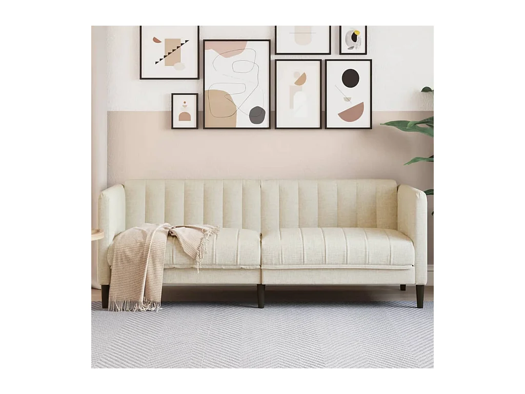 2-Sitzer-Sofa Leinen