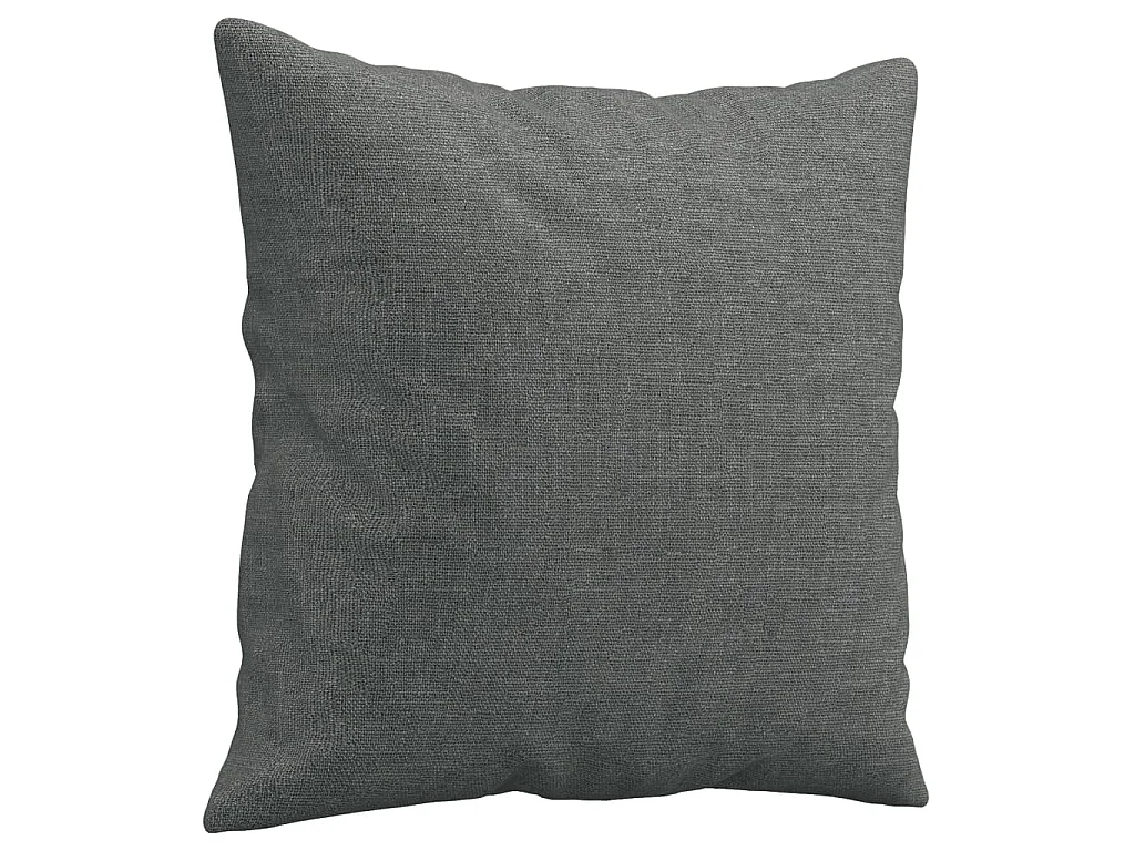 Ensemble de canapés 2 pcs coussins gris foncé tissu