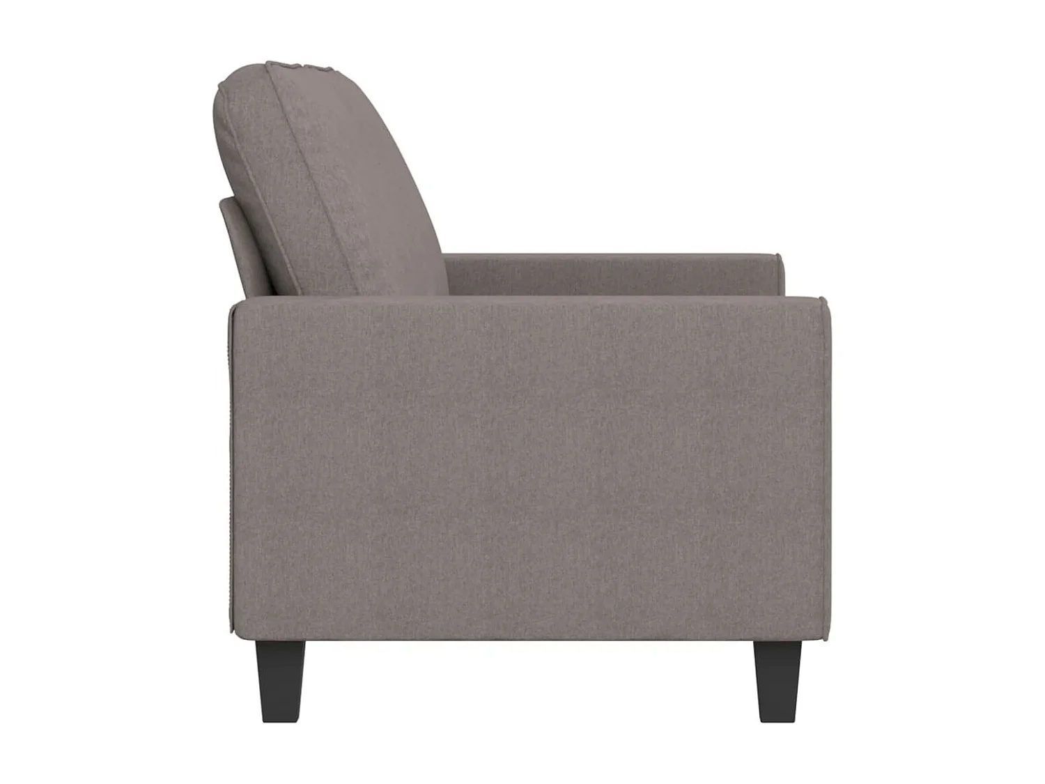 Canapé à 2 places Taupe 140 cm Tissu