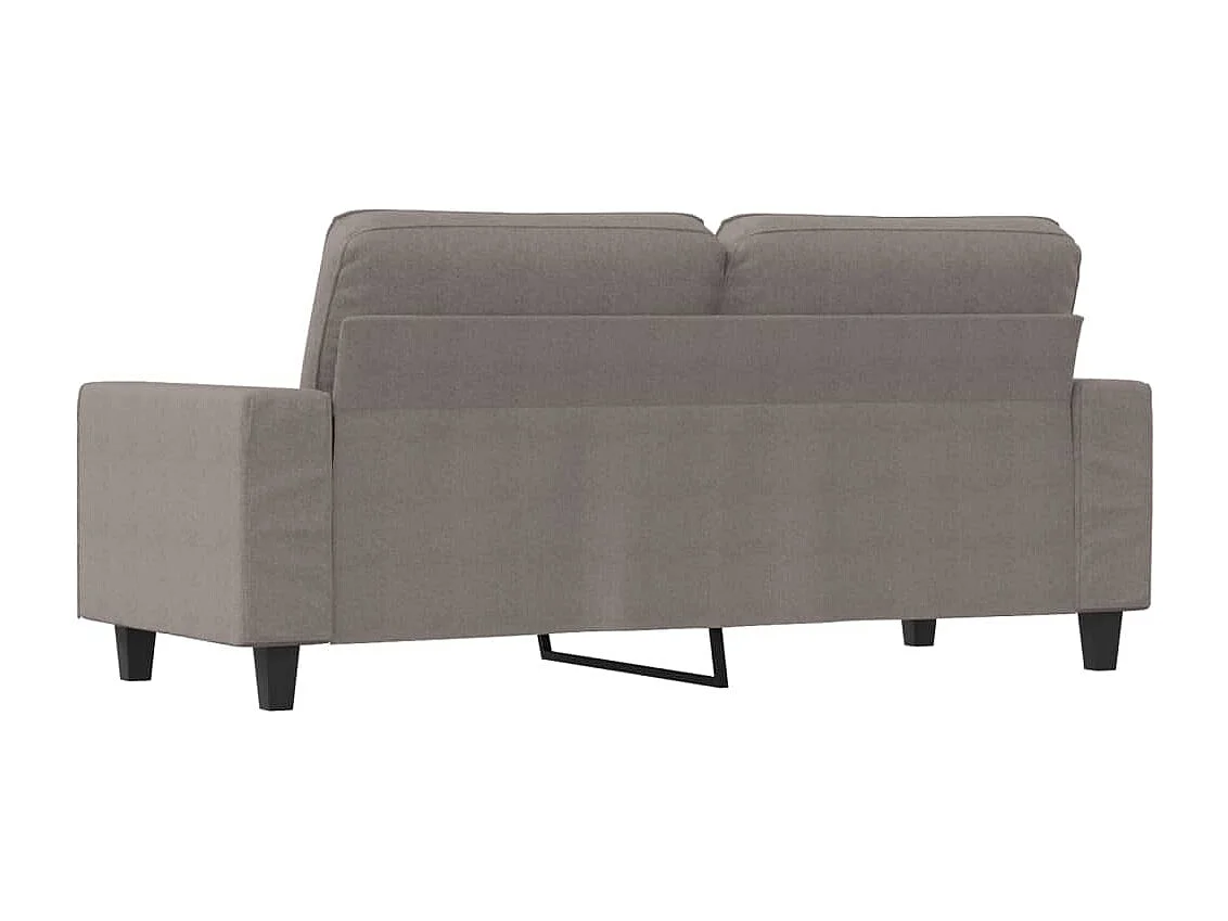 Canapé à 2 places Taupe 140 cm Tissu