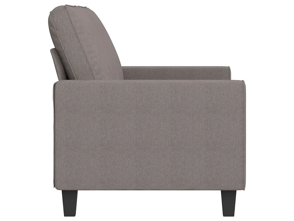2-Sitzer-Sofa Taupe 140 cm Stoff
