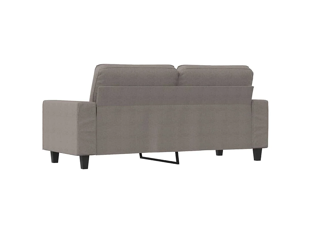 2-Sitzer-Sofa Taupe 140 cm Stoff