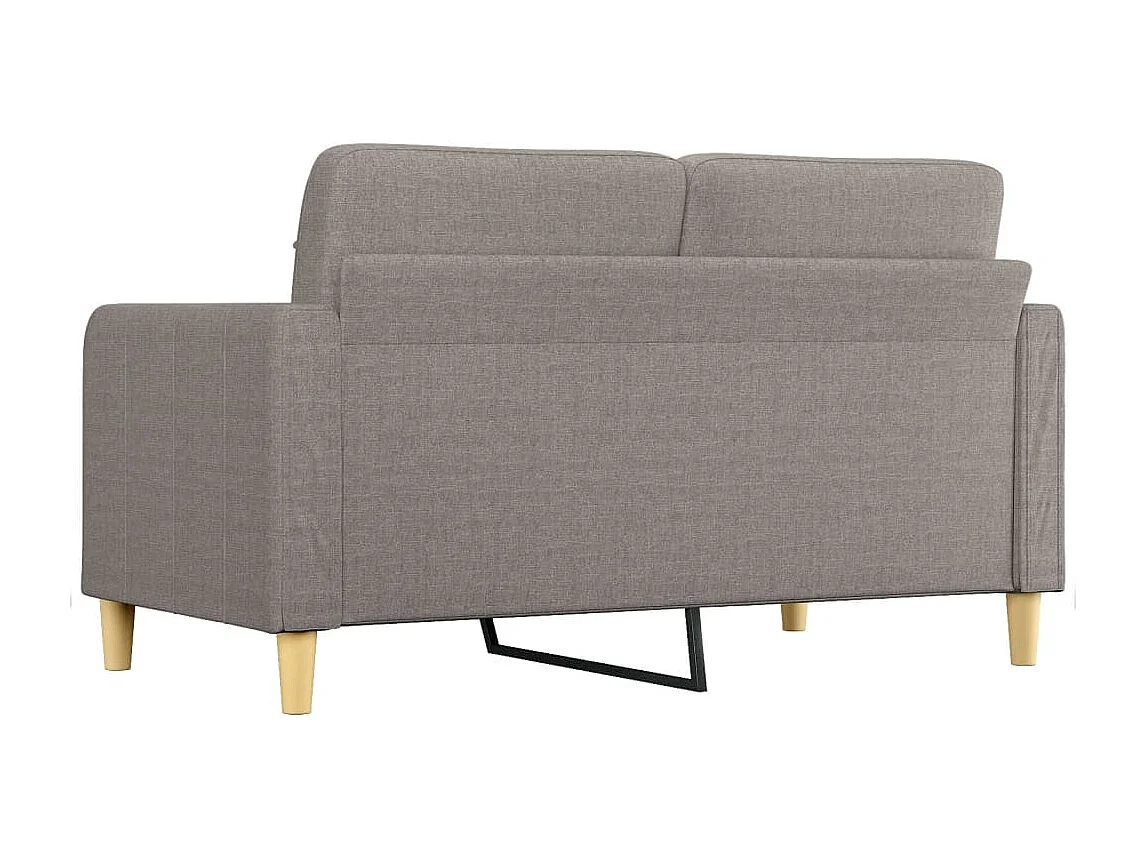 Tweezitsbank 140 cm stof taupe