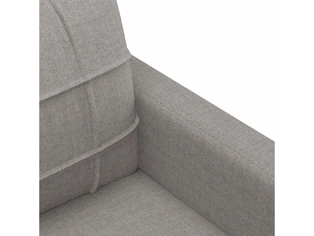 Canapé à 2 places Taupe 140 cm Tissu