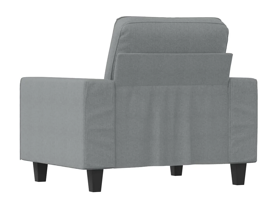Fauteuil Gris clair 60 cm Tissu