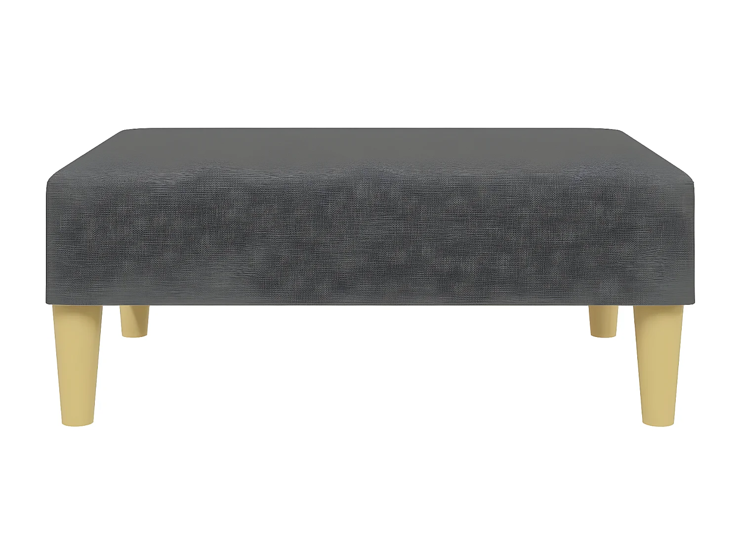 Canapé-lit à 2 places avec oreillers et repose-pied gris foncé