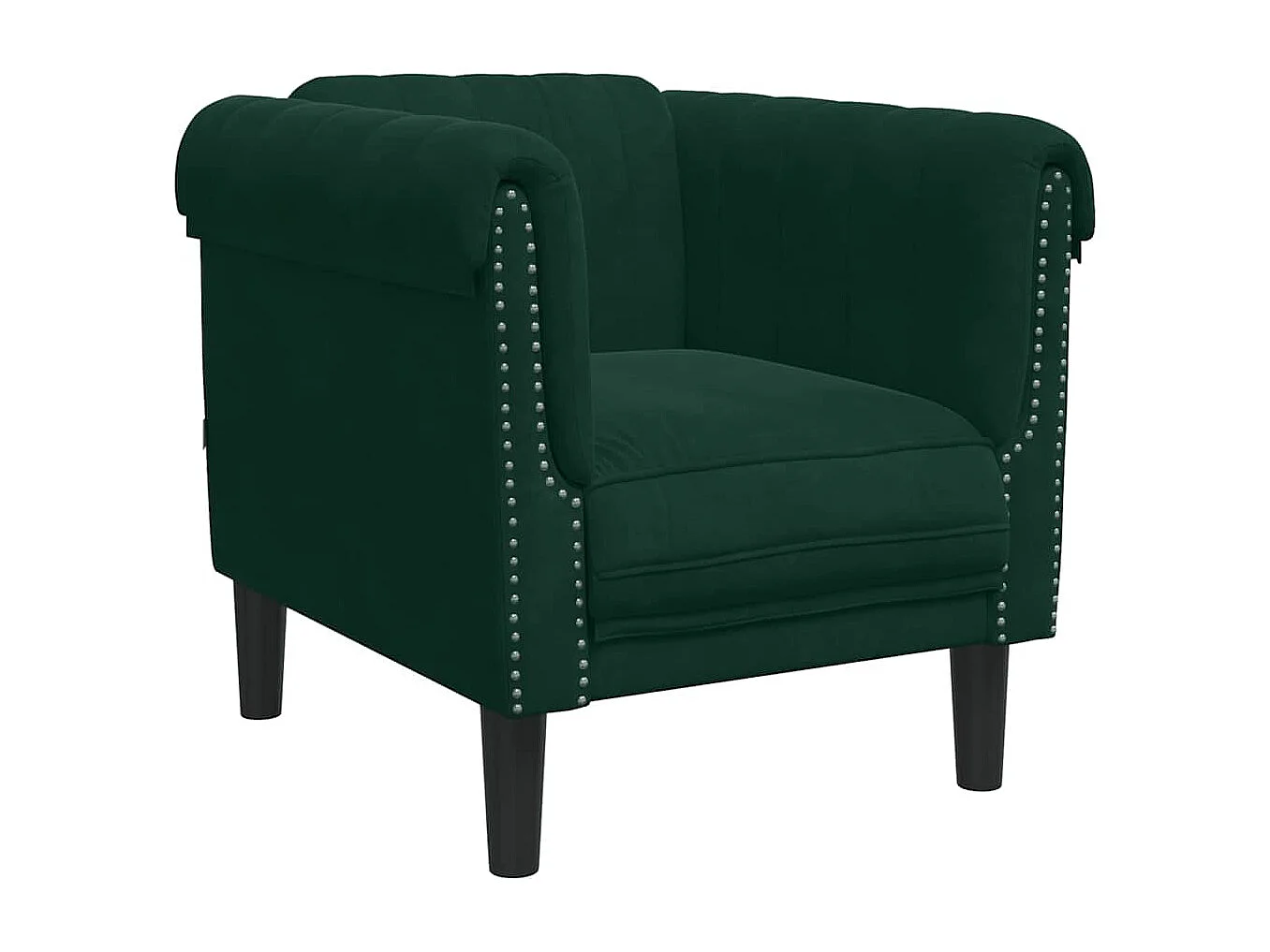 Ensemble de canapés 3 pcs vert foncé velours