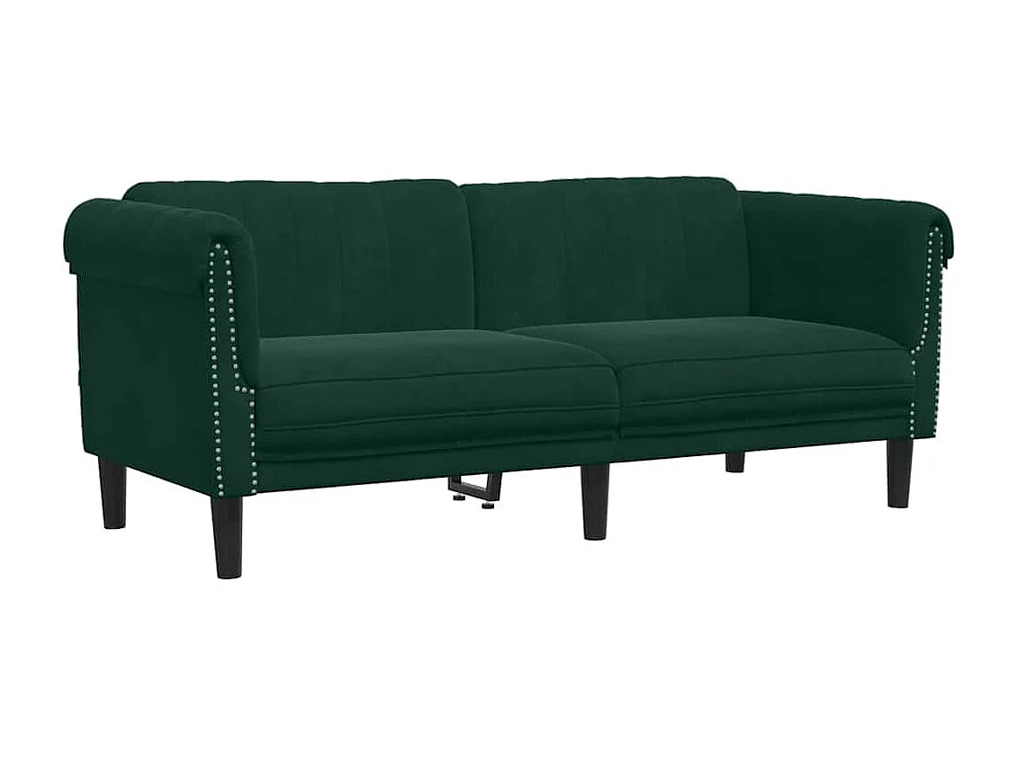 3-delige Loungeset fluweel donkergroen