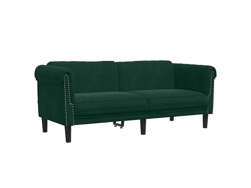 Ensemble de canapés 3 pcs vert foncé velours