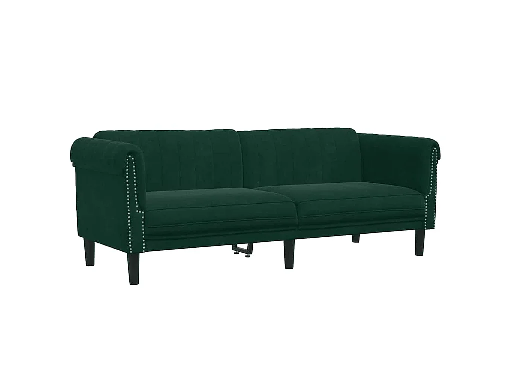 Ensemble de canapés 3 pcs vert foncé velours