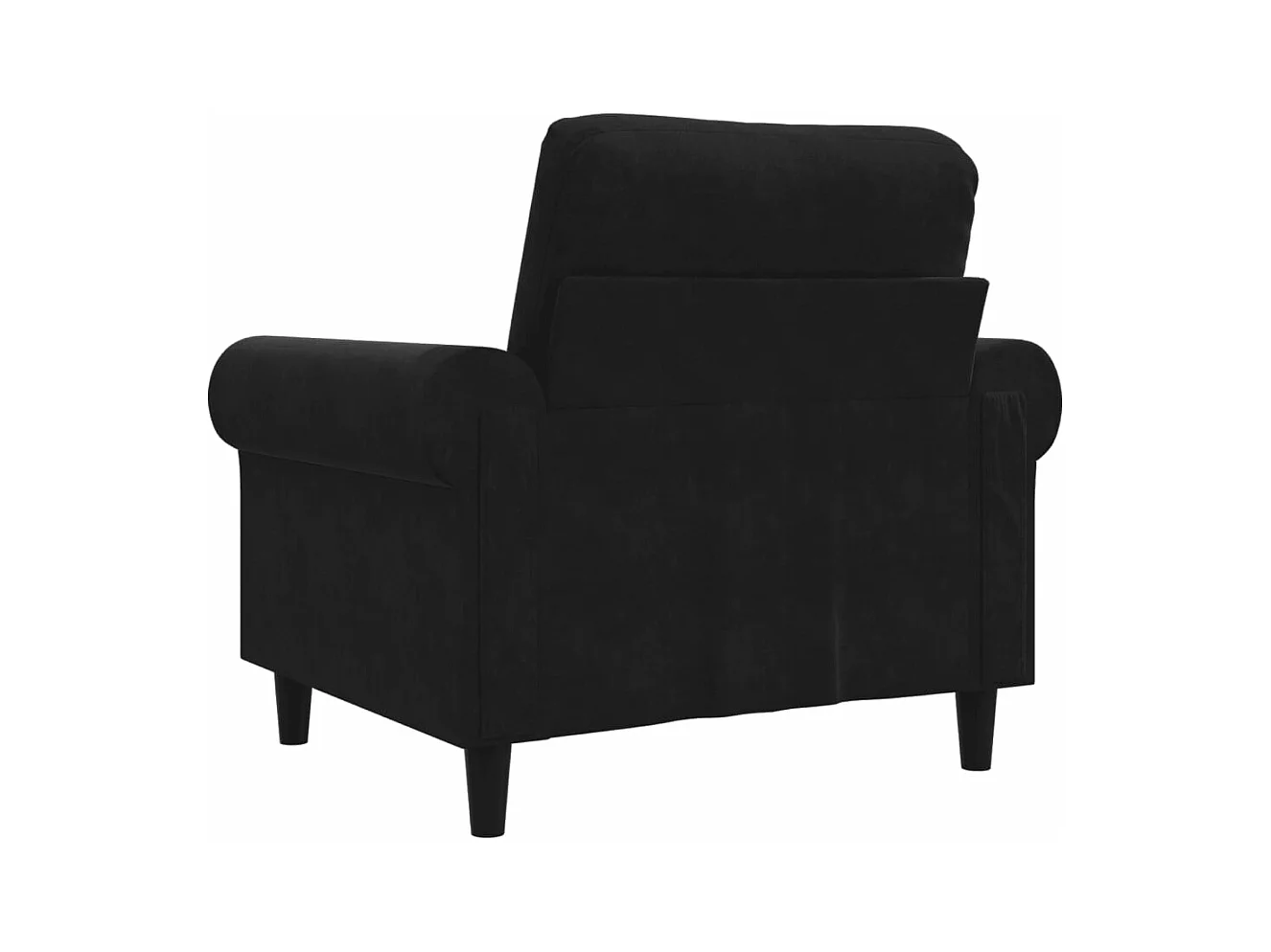 Sessel Schwarz 60 cm Samt