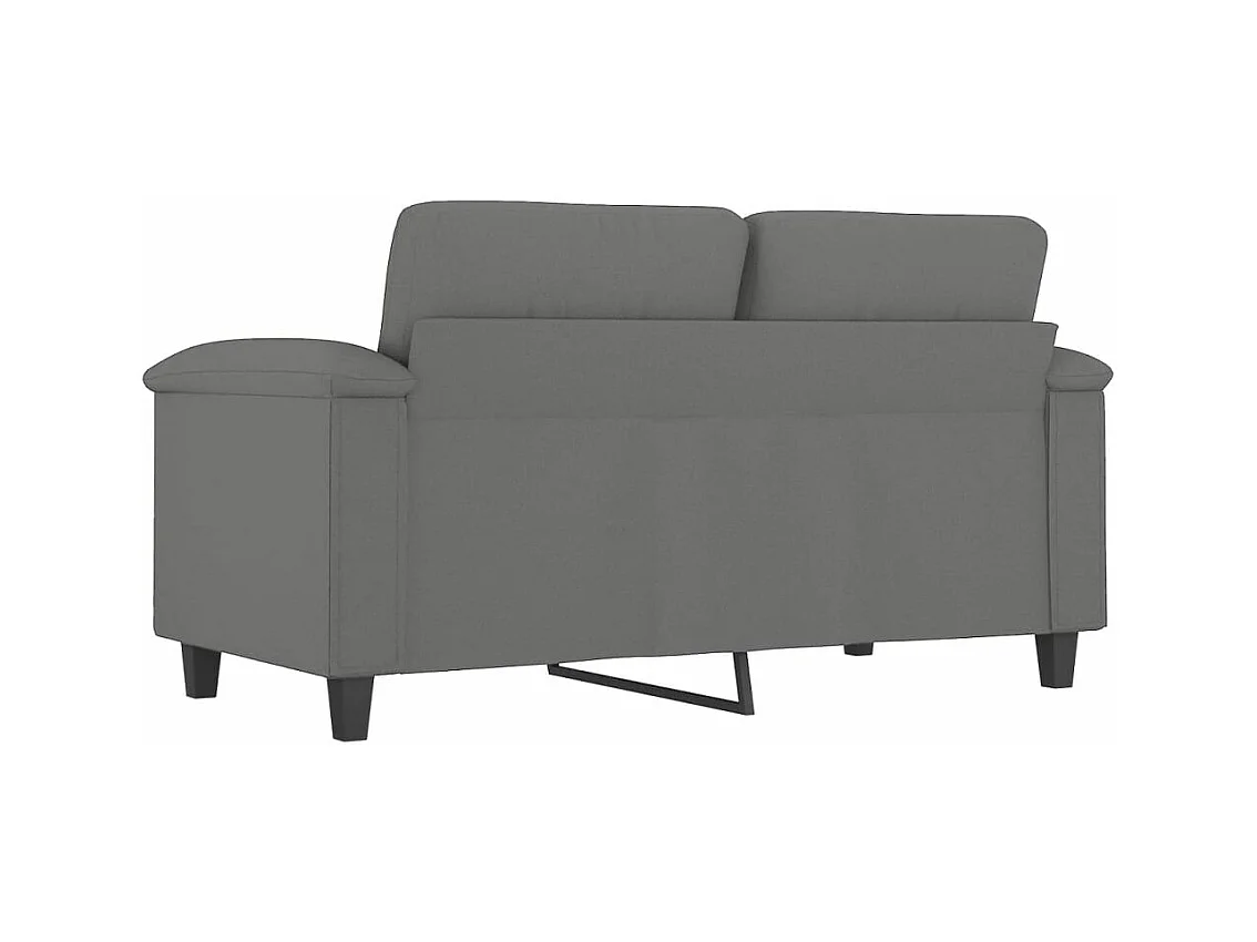 2-Sitzer-Sofa Dunkelgrau 120 cm Mikrofasergewebe