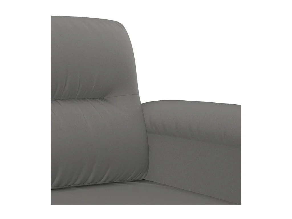 2-Sitzer-Sofa Dunkelgrau 120 cm Mikrofasergewebe