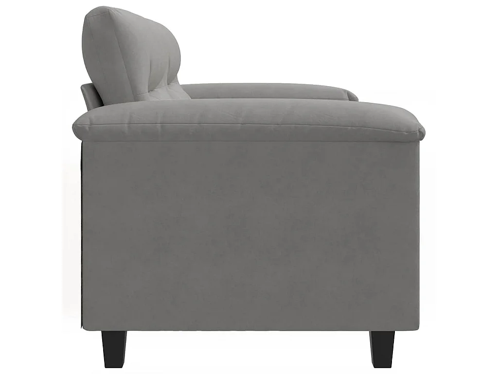2-Sitzer-Sofa Dunkelgrau 120 cm Mikrofasergewebe