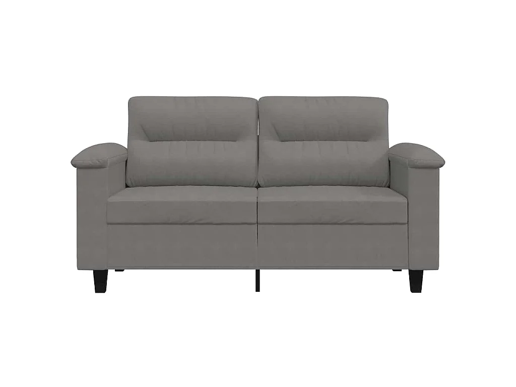 Tweezitsbank 120 cm microvezelstof donkergrijs