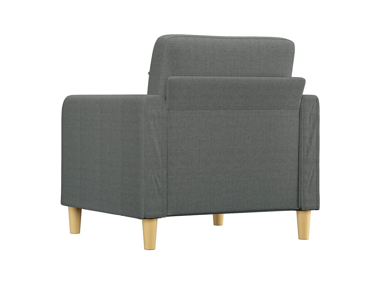 Poltrona Grigio Scuro 60 cm in Tessuto