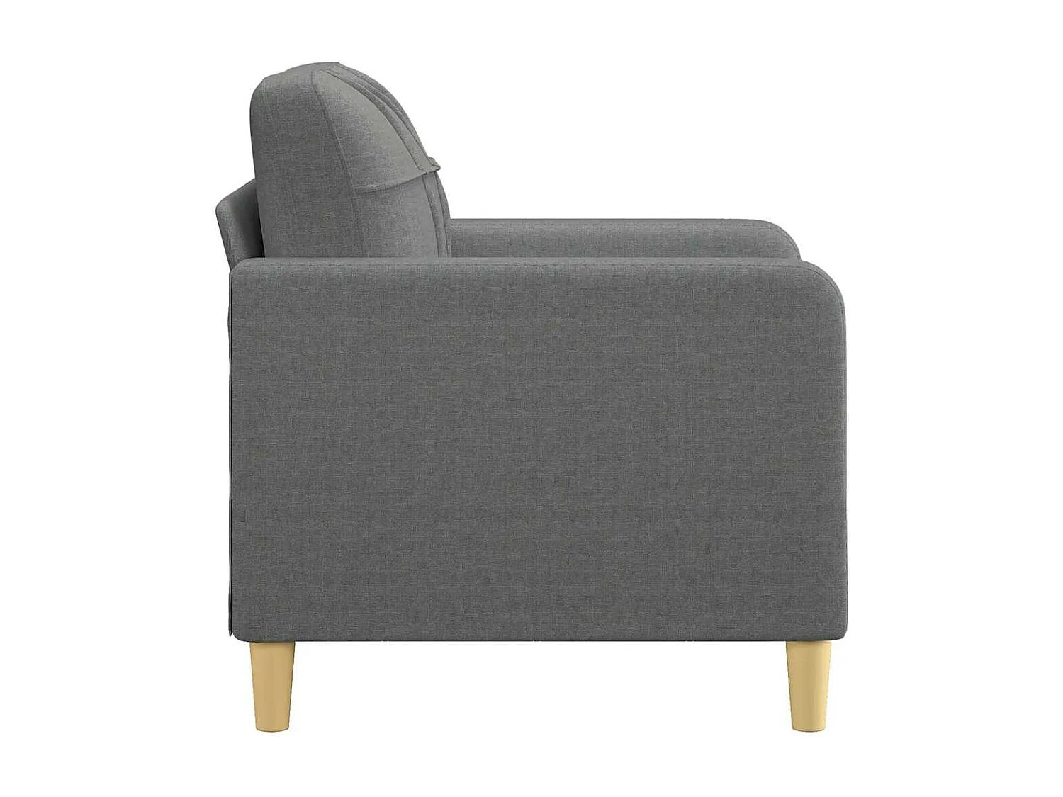 Fauteuil Gris foncé 60 cm Tissu