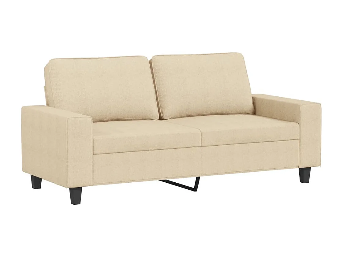 2-tlg. Sofagarnitur Creme Stoff