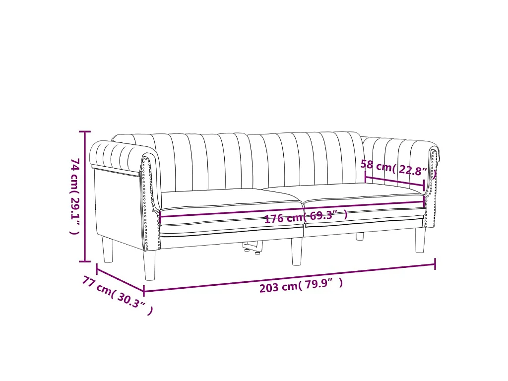 3 pcs conjunto de sofás veludo cinzento-claro