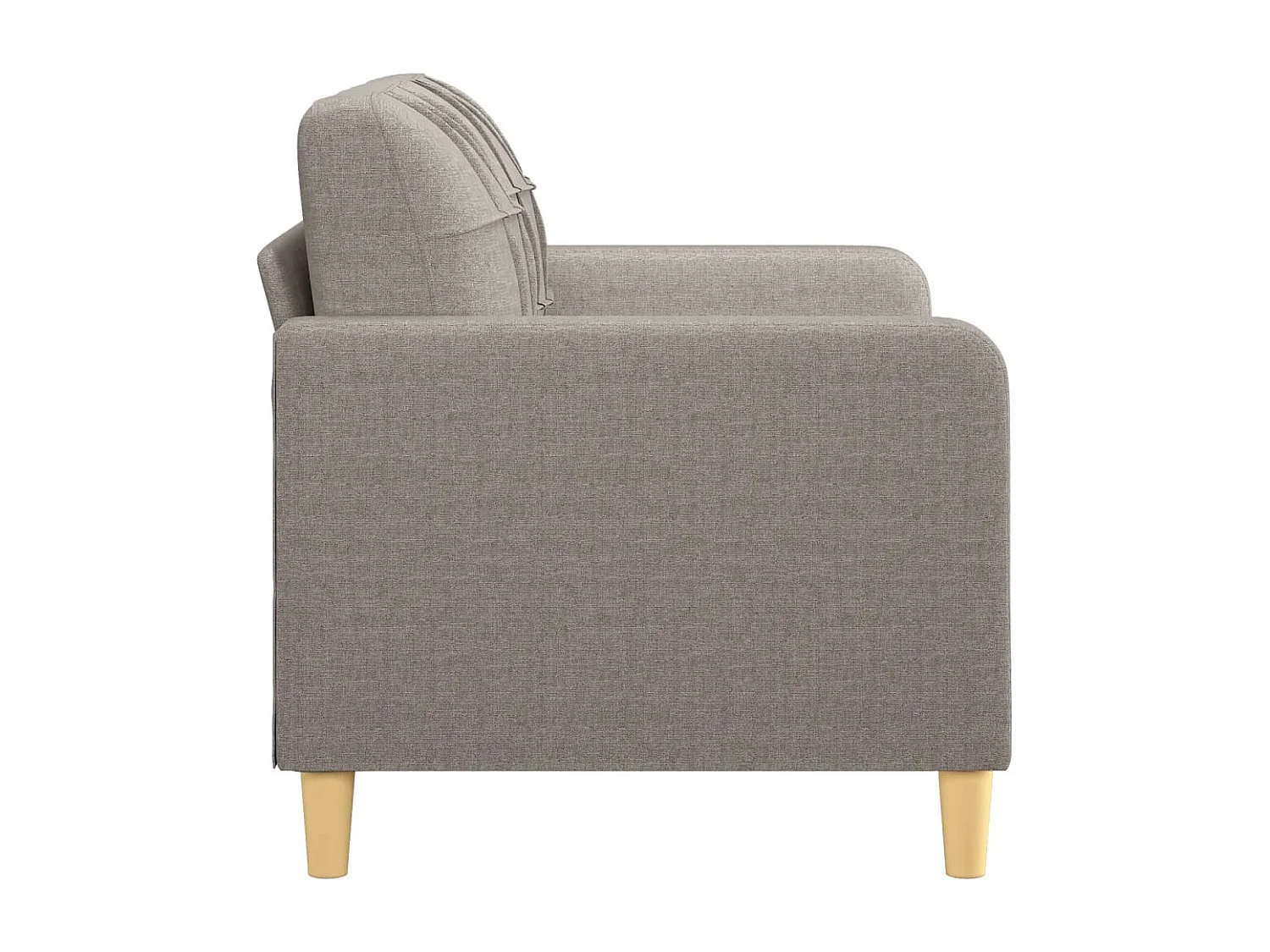 2-Sitzer-Sofa Taupe 120 cm Stoff
