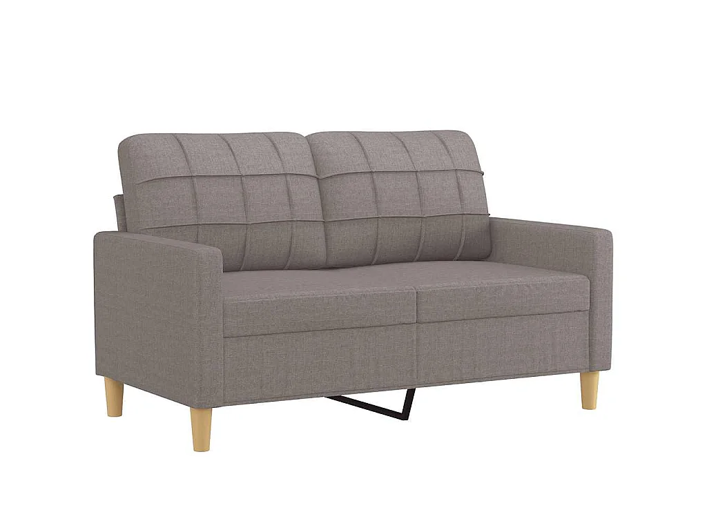 2-Sitzer-Sofa Taupe 120 cm Stoff