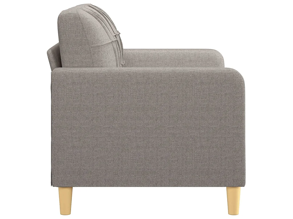 2-Sitzer-Sofa Taupe 120 cm Stoff