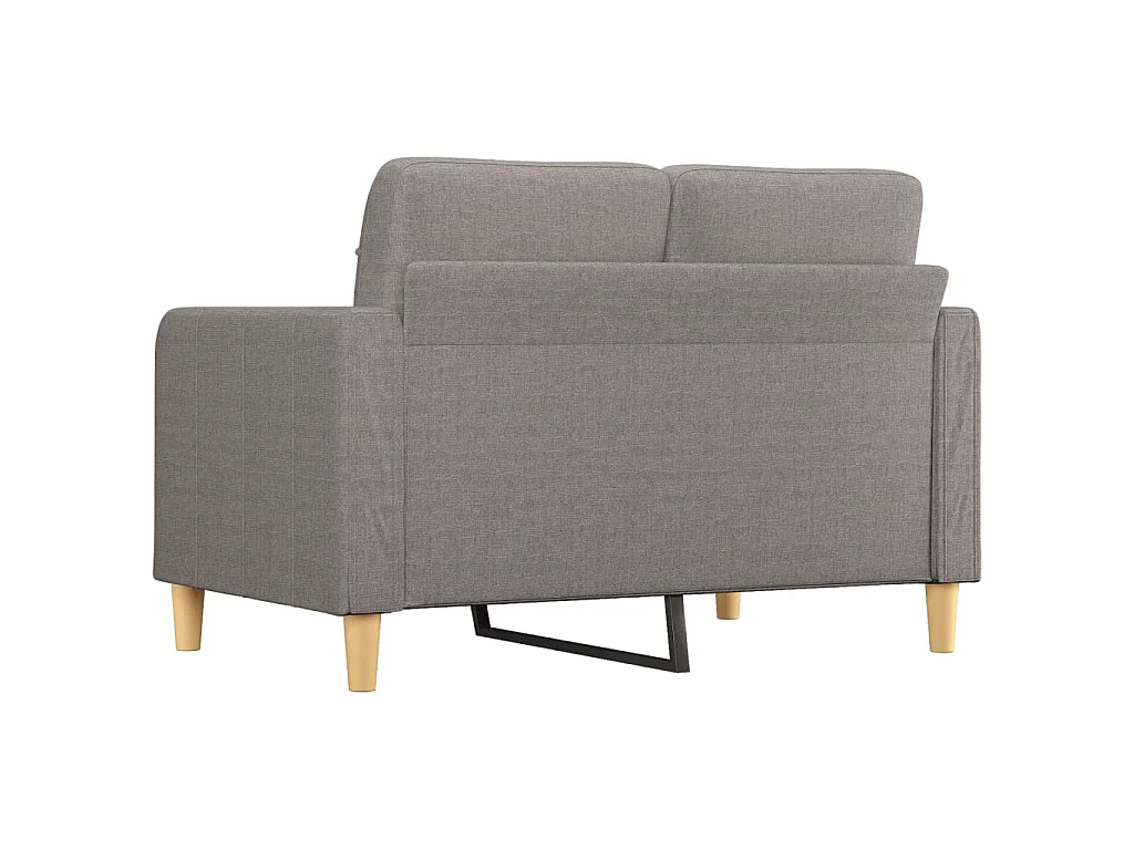 2-Sitzer-Sofa Taupe 120 cm Stoff