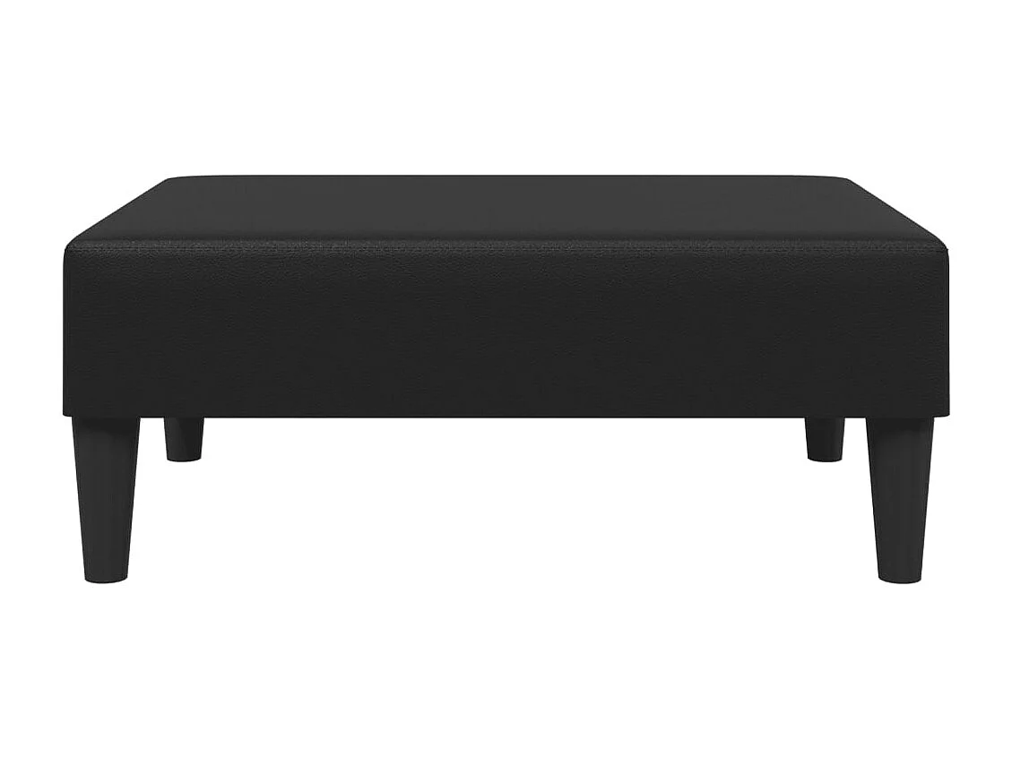 Ensemble de canapés 2 pcs noir similicuir