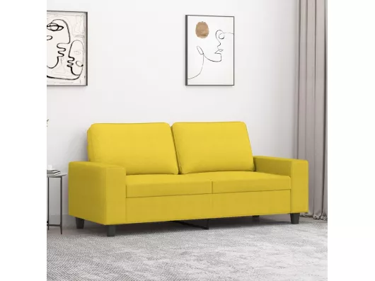 Kauf Unique 2-Sitzer-Sofa Hellgelb 140 cm Stoff