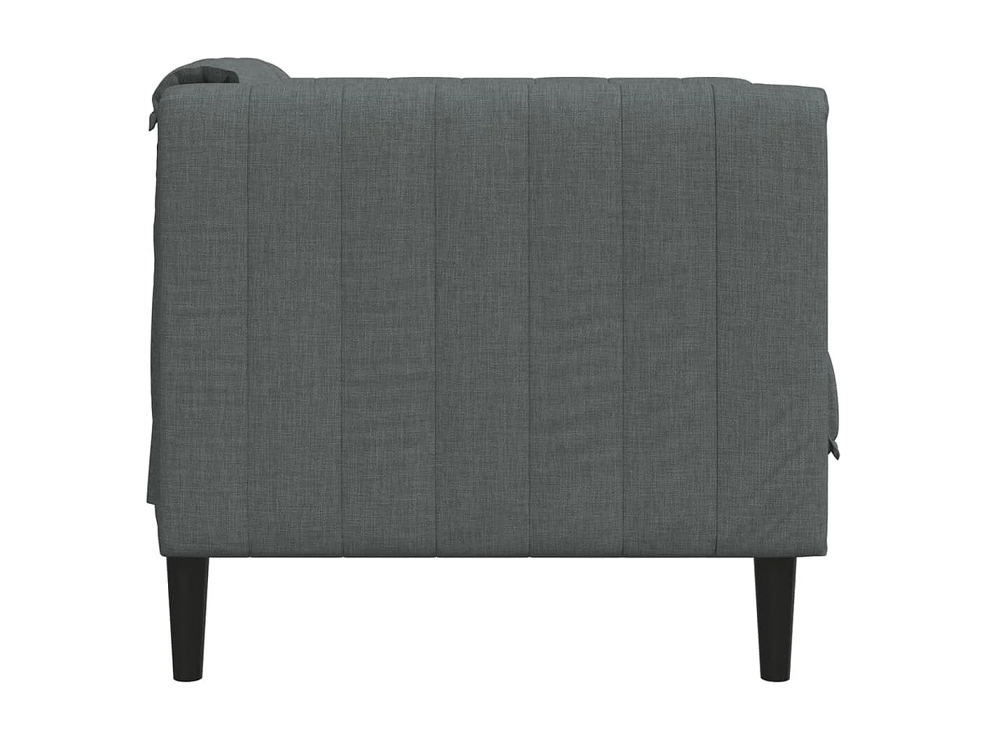 Fauteuil gris foncé tissu