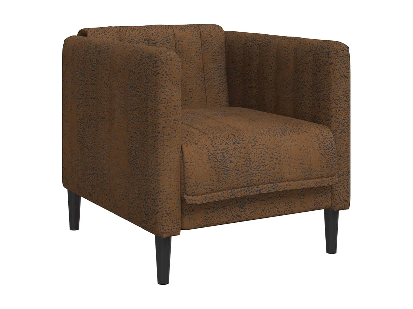 Fauteuil kunstsuède bruin