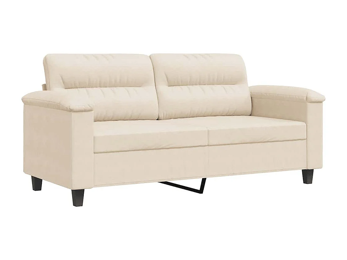 Tweezitsbank 140 cm microvezelstof beige