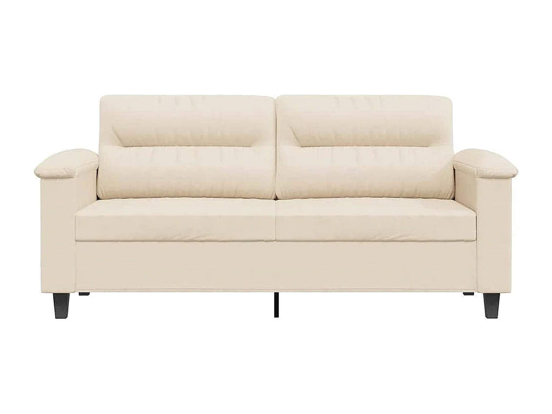 Tweezitsbank 140 cm microvezelstof beige