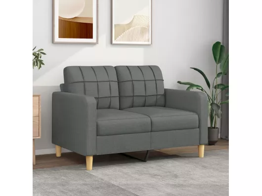 Kauf Unique 2-Sitzer-Sofa Dunkelgrau 120 cm Stoff