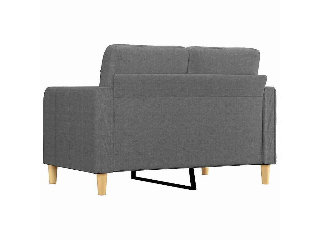 2-Sitzer-Sofa Dunkelgrau 120 cm Stoff